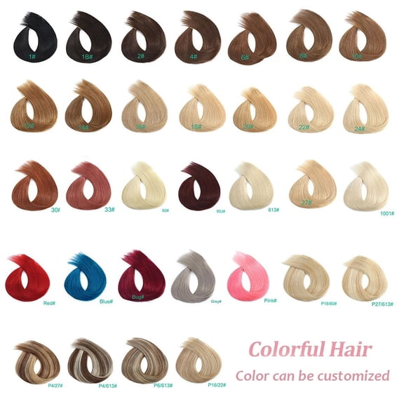 High Amplitude Real Hair Extensions - Full Volume Stick-On Hair for Effortless Styling