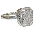 High And Low in Life Ring for Daughter Exquisite Full Square Zirconia
