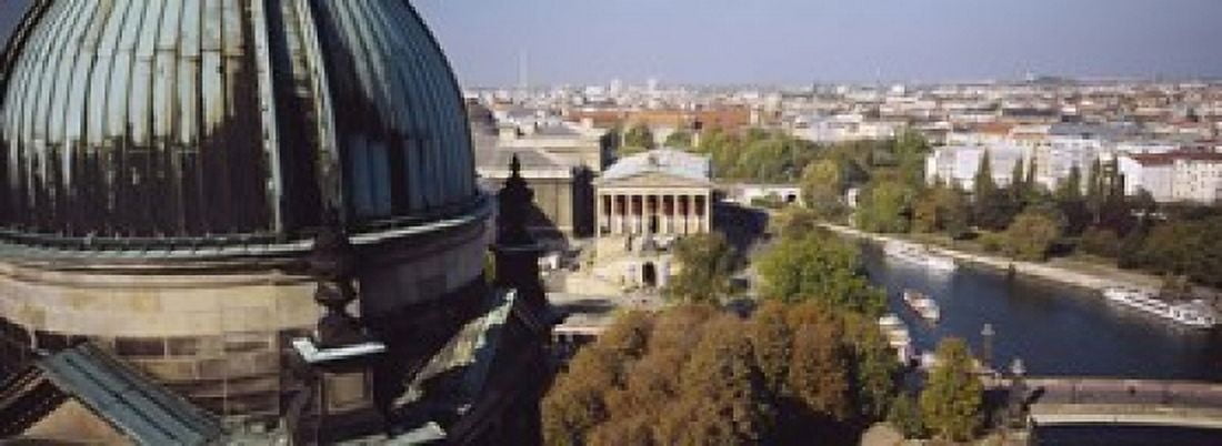 High Angle View Of A City Berlin Germany Canvas Art - Panoramic Images (18 x 7)