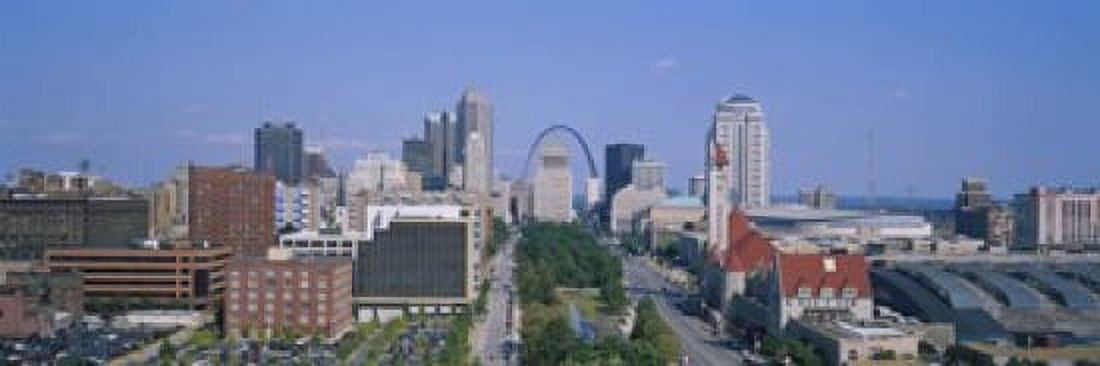 High Angle View Of A City St Louis Missouri USA Canvas Art - Panoramic Images (18 x 6)