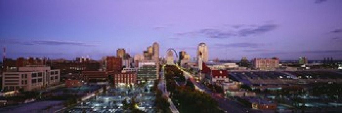 High Angle View Of A City St Louis Missouri USA Canvas Art - Panoramic Images (18 x 6)