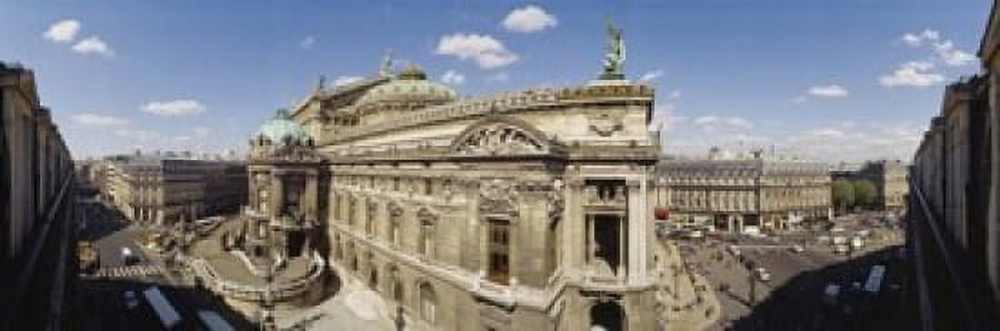 High Angle View Of Opera Garnier Paris France Canvas Art - Panoramic Images (18 x 6)
