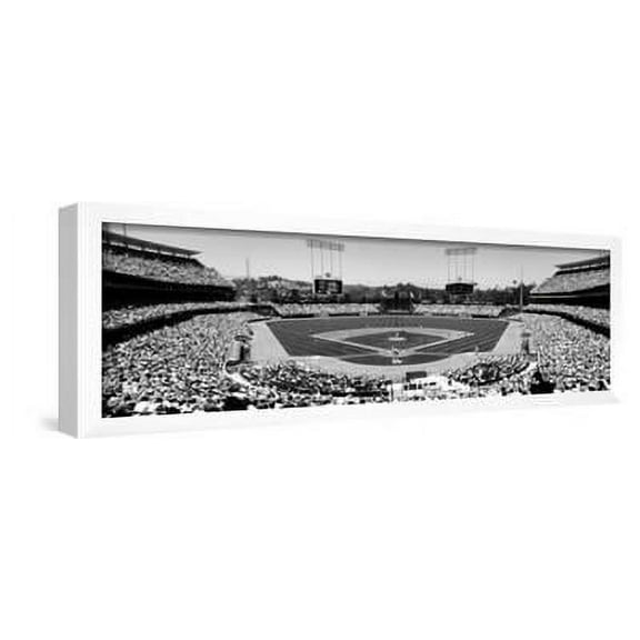 High Angle View of Spectators Watching a Baseball Match, Dodgers Vs. Yankees, Dodger Stadium, Framed Art Print Wall Art Sold by Art.Com