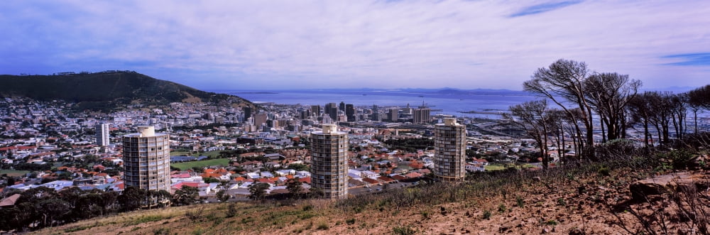 High Angle View of a city Disa Park Vredehoek Cape Town Western Cape Province South Africa Canvas Art - Panoramic Images (27 x 9)