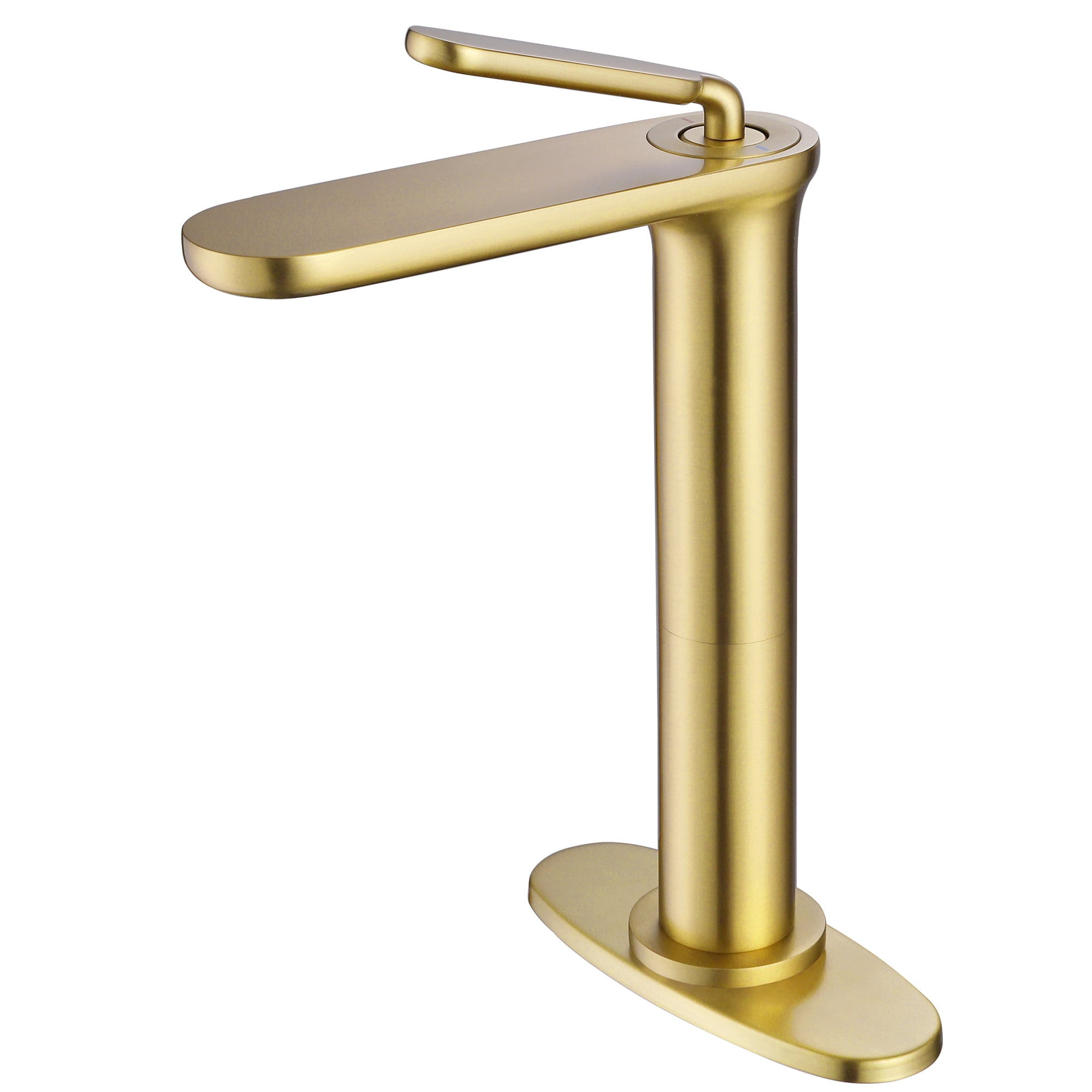 High Arc Bathroom Sink Faucet, Solid Brass Single Lever Bathroom Basin Faucet