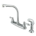 thumbnail image 1 of High Arch Kitchen Faucet With Metal Sprayer - Polished Chrome Finish, 1 of 1