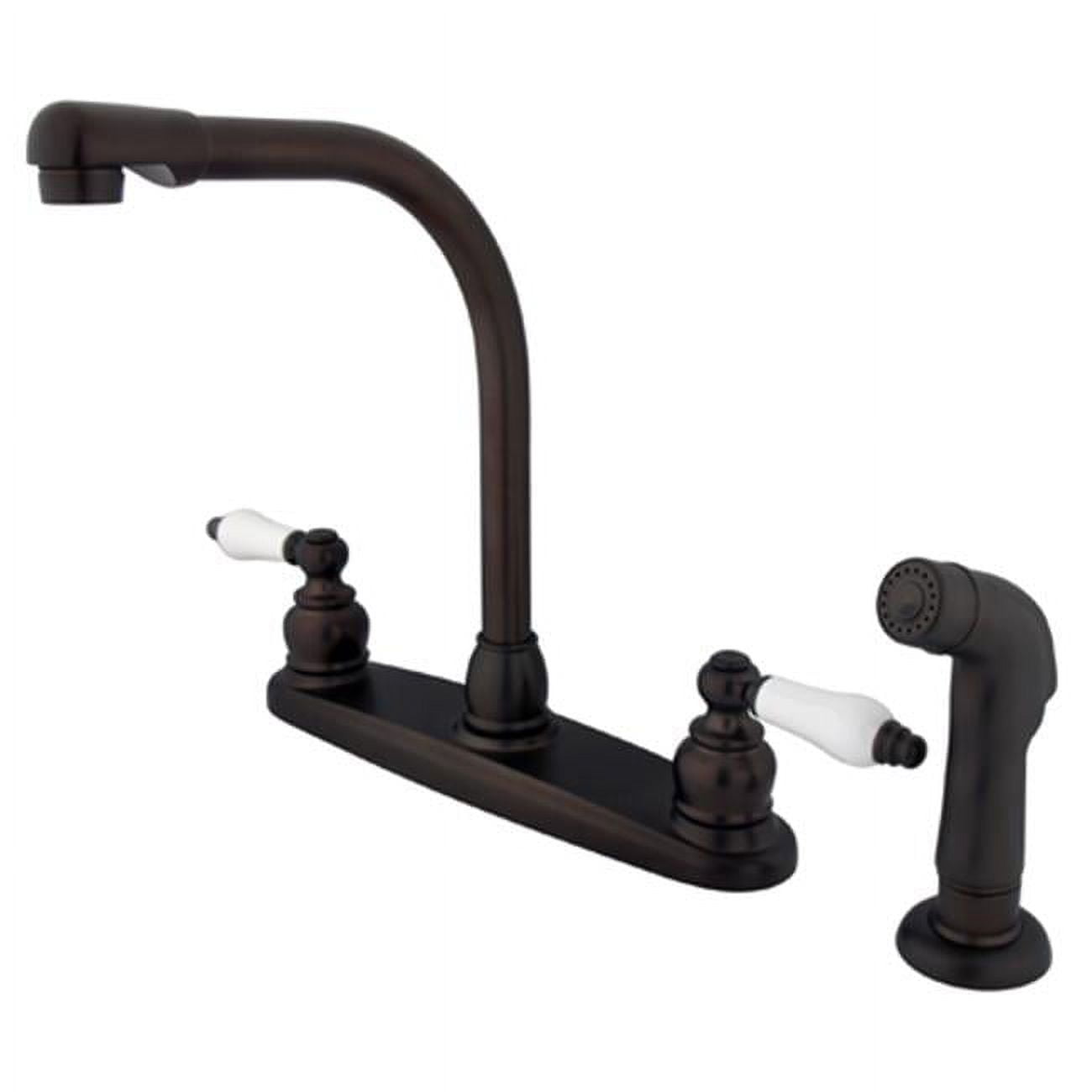 High Arch Kitchen Faucet With Metal Sprayer - Walmart.com