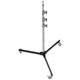 thumbnail image 1 of Avenger A5033 Roller 33 Folding Base Stand with Braked Wheels (Chrome/Black, 10.8'), 1 of 2