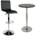 thumbnail image 1 of High Back Airlift Adjustable 3 Piece Pub Set, Black and Chrome, 1 of 3