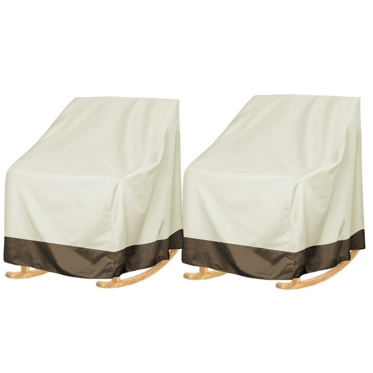 High Back Beige Patio Chair Covers Waterproof Heavy Duty Outdoor Bar Stool Covers Stackable Beige Patio Furniture Covers Outside Lounge Deep Seat Covers Lawn Chair Covers Beige Brown 2 PACK Walmart ...