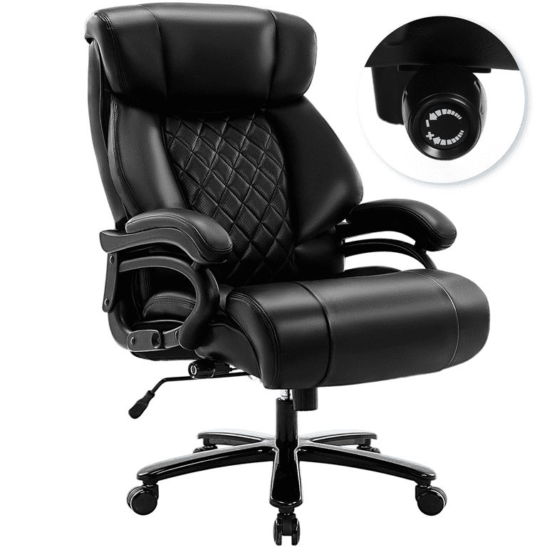 High Back Big Tall 400lb Office Chair Adjustable Built in