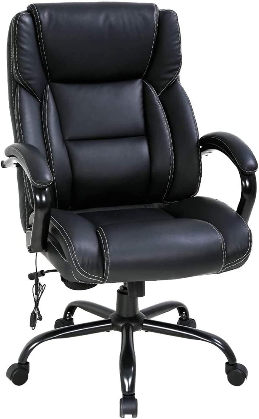 High Back Big & Tall 500lb Leather Office ChairHeavy Duty Executive