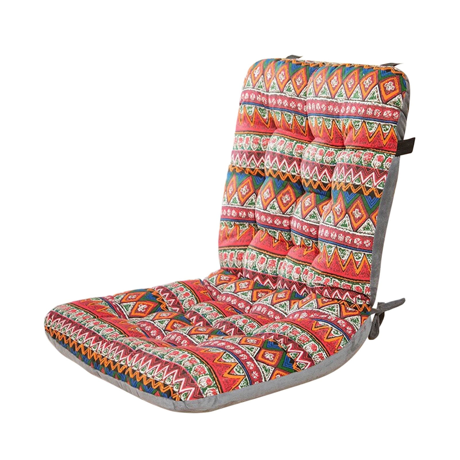 Indoor Outdoor Chair Pads Cushion, High Back Chair Cushions, Dining -Kitchen -Office Chair Seat Cushion with Ties Thickened One-Piece Outdoor Indoor Furniture Chair Seat Cushion