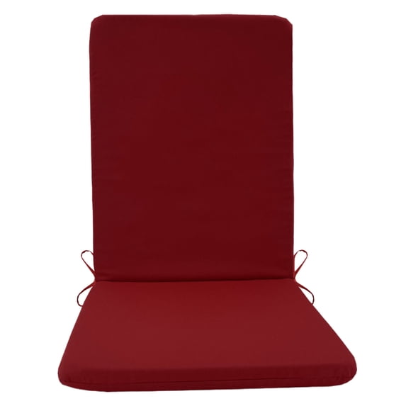 High Back Chair Cushion with Sponge Foam Fill All Weather Indoor Outdoor Seat Pad for Patio Furniture