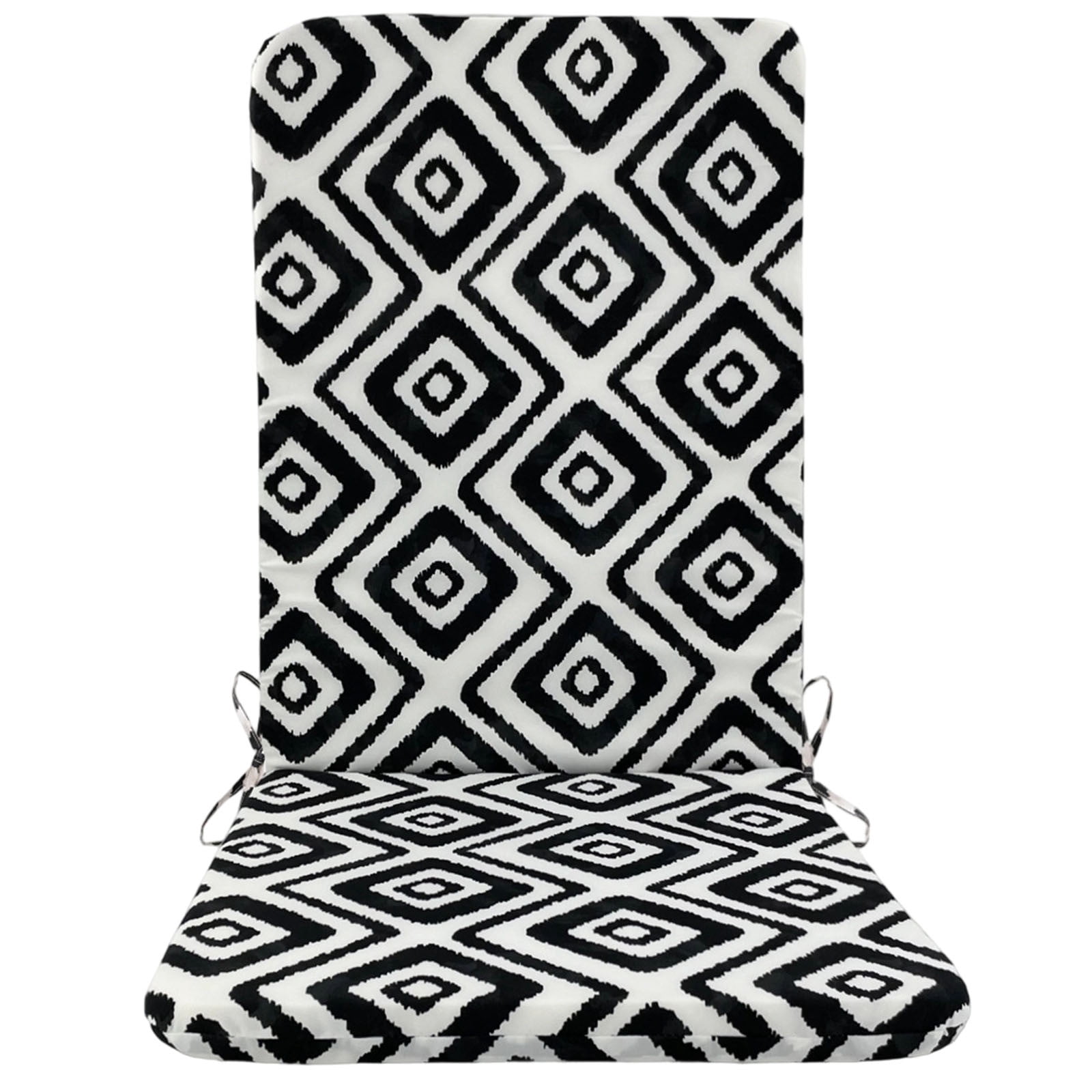 High Back Chair Cushions for Outdoor Use Patio Furniture Cushions Water Repellent and Fade Resistant Seat Cushion with Ties for Rocking Chairs Garden Porch Dining All Weather Decor
