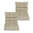 thumbnail image 1 of High Back Chair Cushions Set of 2, Adirondack Chair Cushion with Waterproof, Rocking Chair Cushion for Outdoor Patio, Garden Porch 45”x 22”x 4(khaki）, 1 of 7