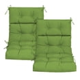 thumbnail image 1 of High Back Chair Cushions Set of 2, Waterproof All-Weather Patio Cushion for Adirondack Rocking Dining Chair Indoor Outdoor, Green,2PCS, 1 of 7