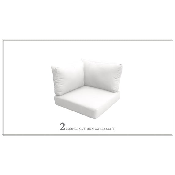 TK Classics CUSHIONS-BARBADOS-03b-WHITE Cushion Set for Barbados-03b, Sail White