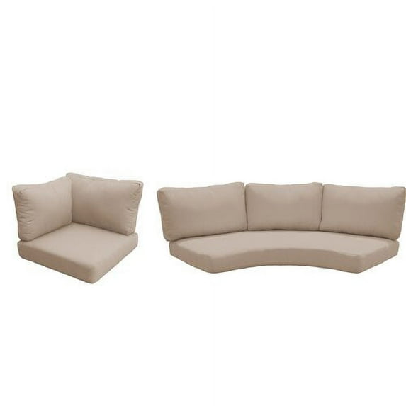 High Back Cushion Set for BARBADOS-04e in Wheat