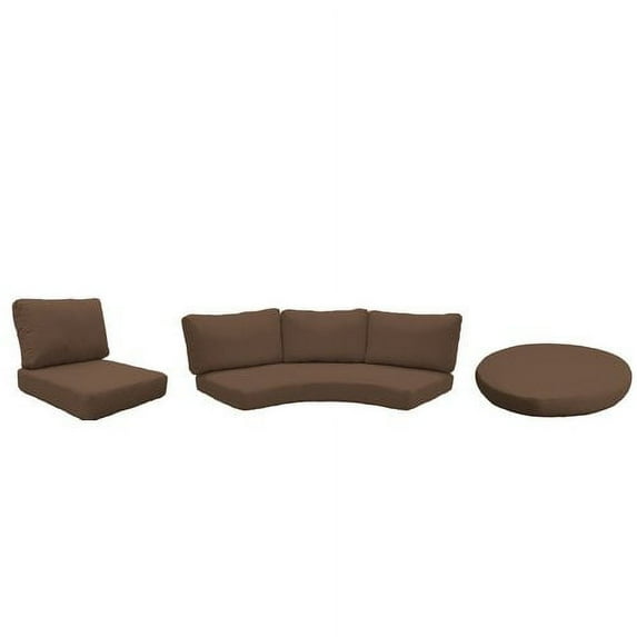 High Back Cushion Set for BARBADOS-08g-Color:Cocoa