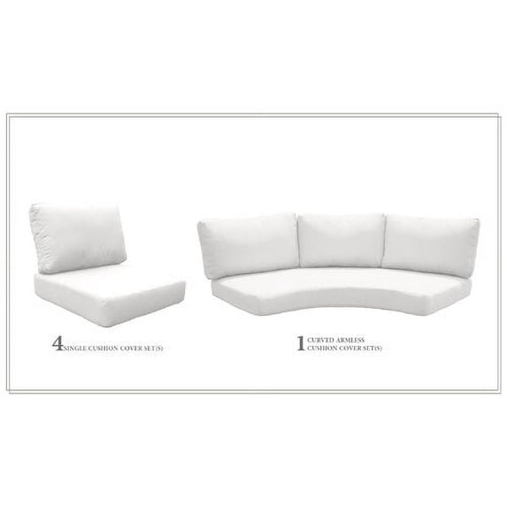 High Back Cushion Set for FAIRMONT-06j in Sail White