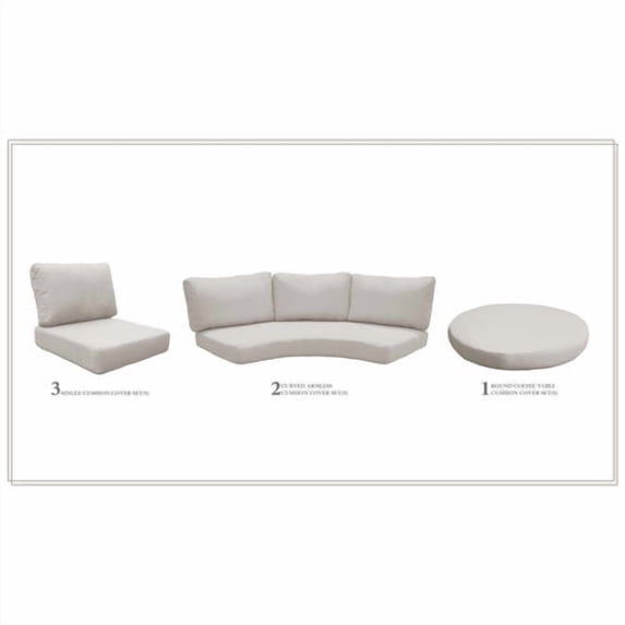 High Back Cushion Set for FAIRMONT-08e in Beige