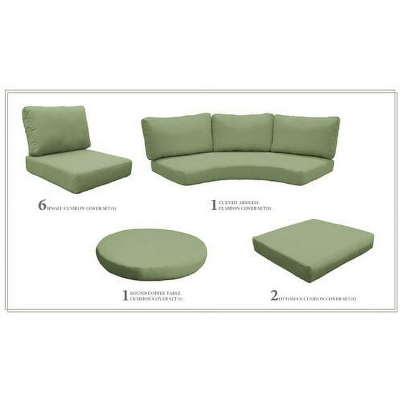 High Back Cushion Set for FAIRMONT-11c in Cilantro