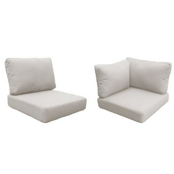 TK Classics CUSHIONS-FAIRMONT-11d-BEIGE Cushion Set for Fairmont-11d, Beige
