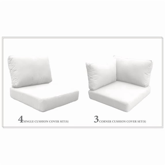High Back Cushion Set for FLORENCE-08a-Color:Sail White