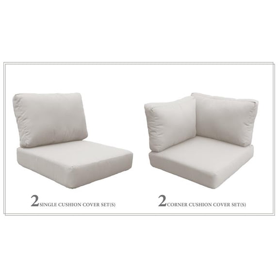 TK Classics CUSHIONS-VENICE-06e-BEIGE Cushion Set for Venice-06e, Beige