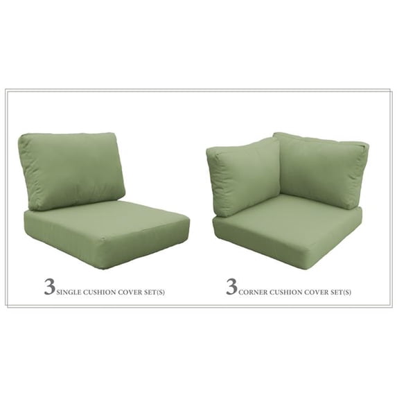 TK Classics CUSHIONS-VENICE-07b-CILANTRO Cushion Set for Venice-07b, Cilantro