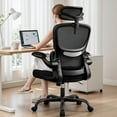 thumbnail image 1 of High Back Ergonomic Office Chair, Breathable Mesh Desk Chair with Lumbar Support, Adjustable Headrest, Flip-up Armrests, Computer Gaming Chair, 1 of 8