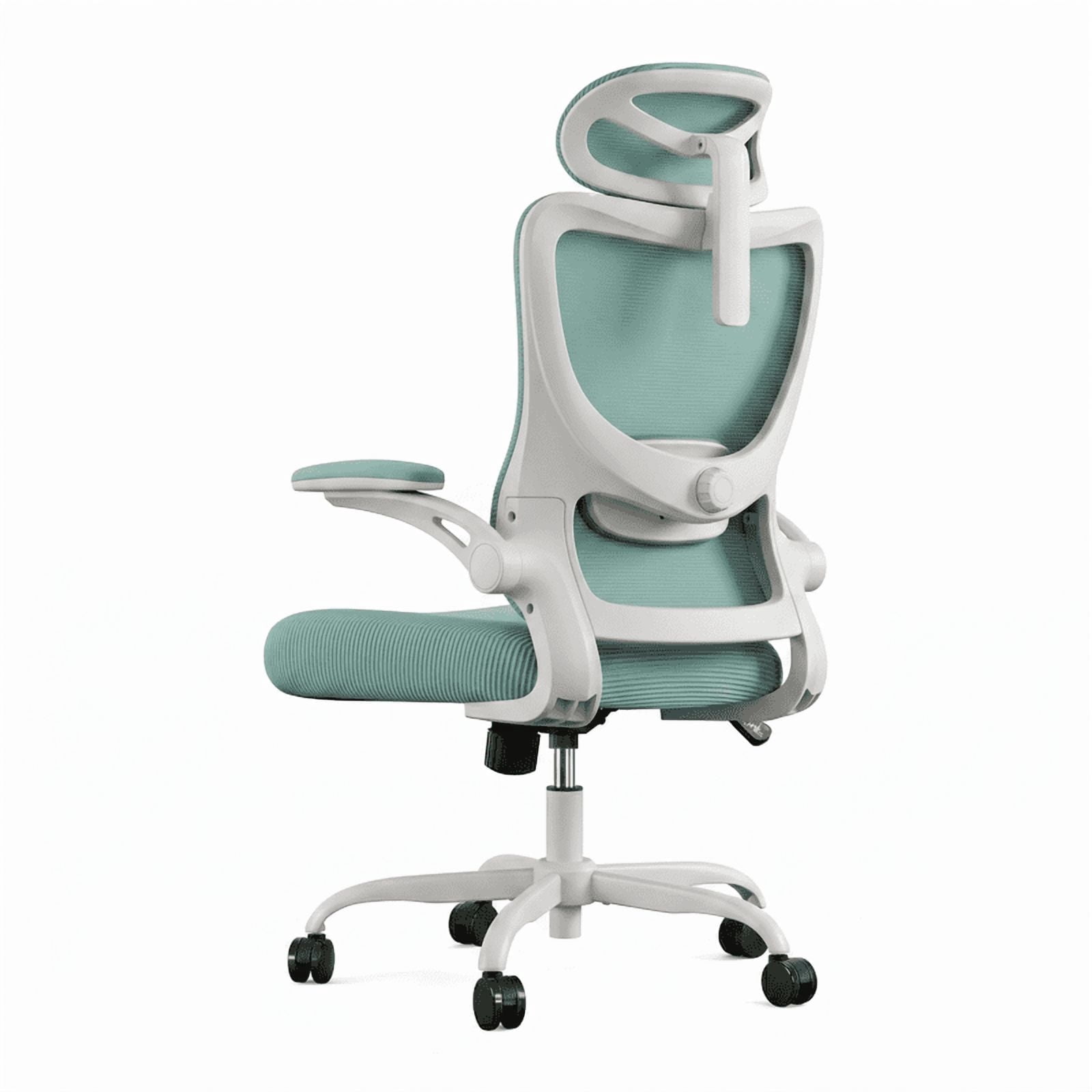 Kyspho High Back Ergonomic Office Chair with Headrest and Adjustable Lumbar Support, Mesh Desk Chair with 3D Armrests, Reclining Computer Chair for Home Office, 300 lbs Capacity