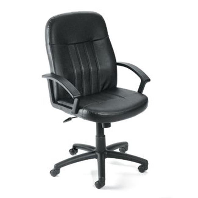 Black Leather High Back Ergonomic Executive Swivel Chair