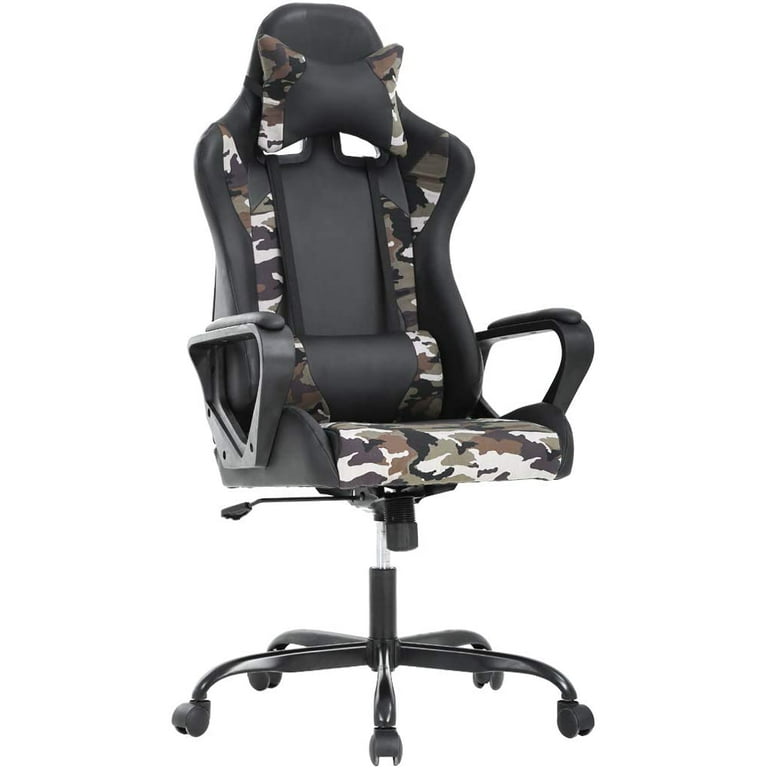 BestOffice High-Back Gaming Chair PC Office Chair Computer Racing Chair PU  Desk Task Chair Ergonomic Executive Swivel Rolling Chair with Lumbar