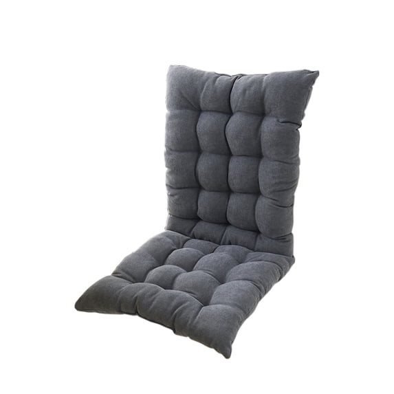 High Back Indoor & Outdoor Chair Cushion – Rainproof, All-Weather, Foldable Lounge Seat Pad with Straps for Porch, Patio, Rocking Chair & Sofa