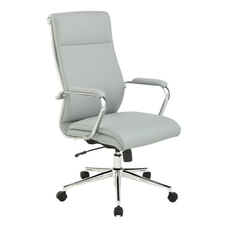 Office Star Products - High Back Antimicrobial Fabric Chair - Dillon Steel