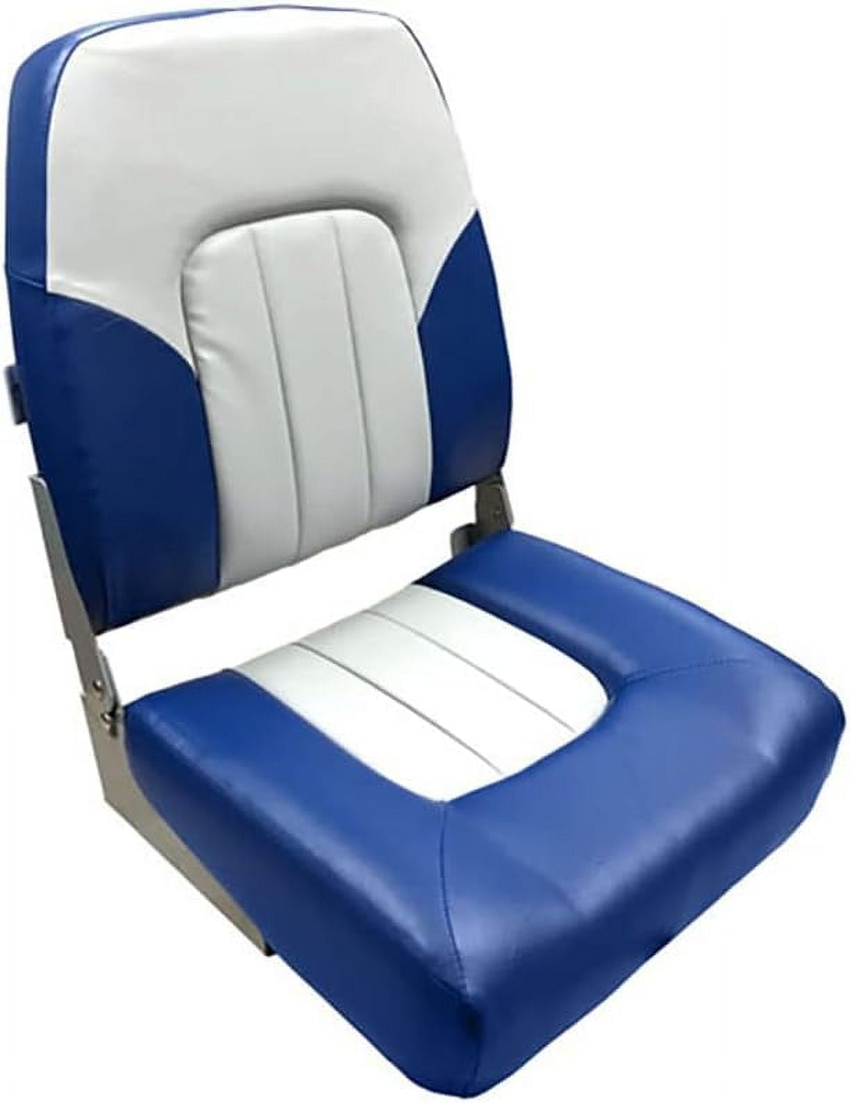 Folding Boat Seat - Black -White - Compact And Comfortable