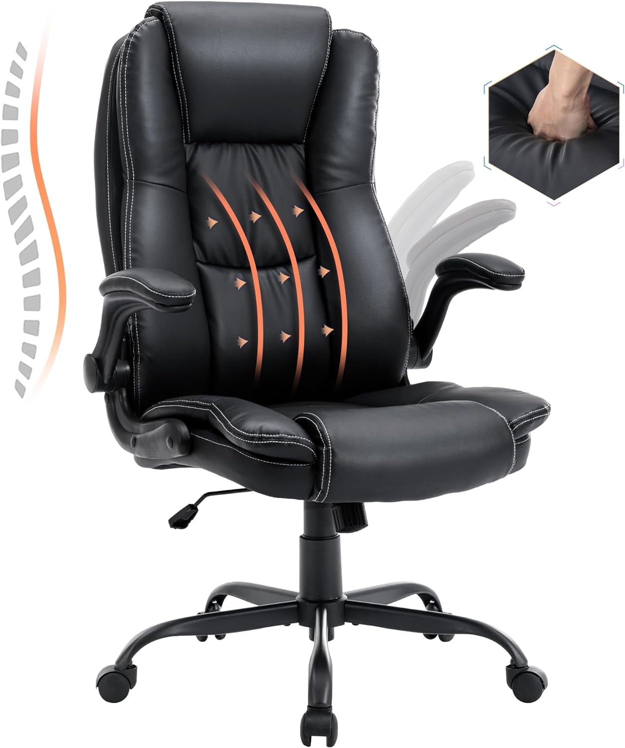 High Back Office Chair,Executive Office Chair Home Office Desk Chairs ...