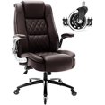 High Back Office ChairFlipup Arms Executive Computer Desk Chair Built