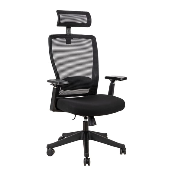 High Back Office Mesh Chair with Lumbar Support, Color Black, 300lbs