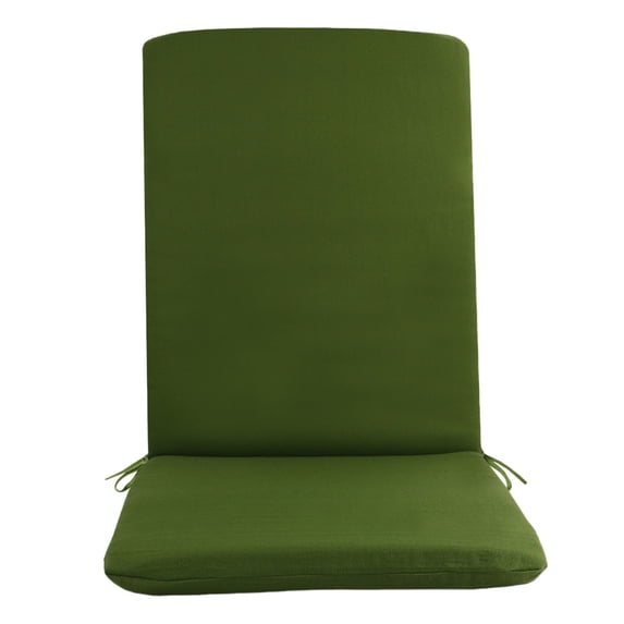 High Back Outdoor Garden Chair Cushion, Water & Fade Resistant Patio Furniture Cushion for Lounger Rocking Recliner Chairs(Green,108x45x3cm)