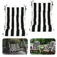 thumbnail image 1 of High Back Patio Chair Cushions Set of 2, Waterproof Fade Resistant Rocking Chair Cushion for Outdoor Patio, Lawn Chair Cushions（Black White-1）, 1 of 6
