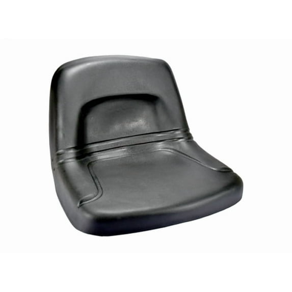 High Back Steel Pan Seat - Black