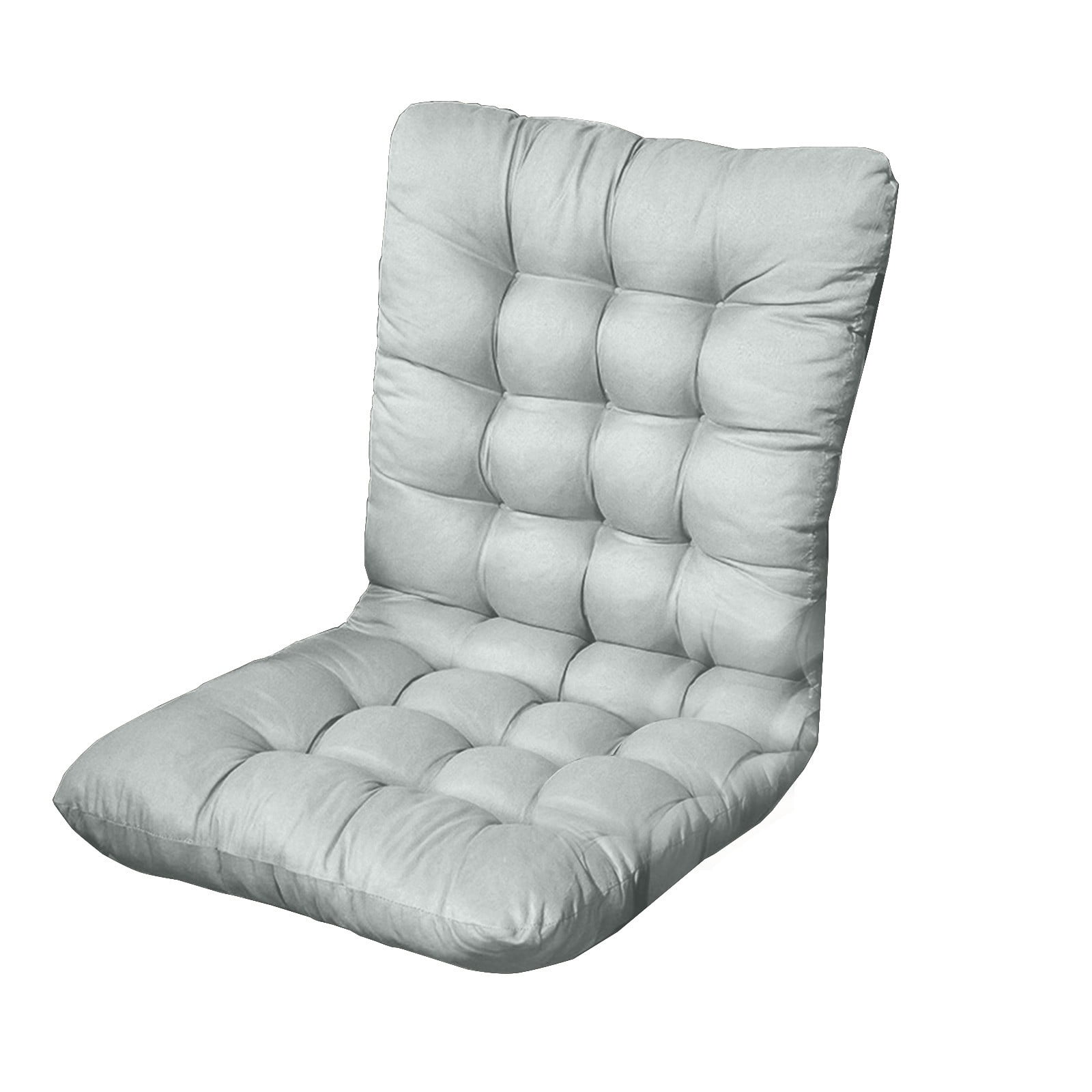 High Back Tufted Chair Cushion, Thick Deep Seat Padded Patio Furniture Cushion, Soft Comfort Replacement Cushion for Indoor Outdoor Wicker Chair Sofa, 27.56×13.78in