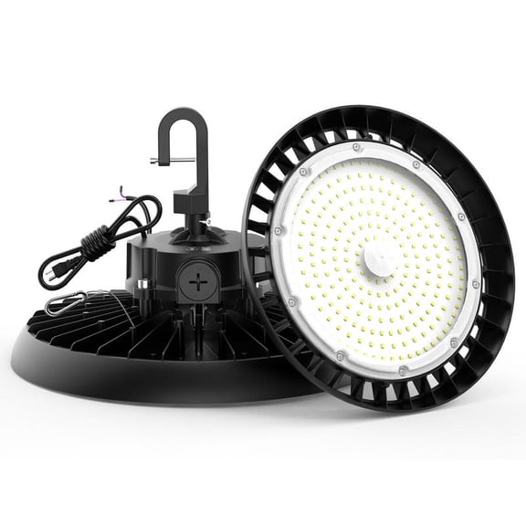 High Bay Lights LED UFO Light 240W LED Shop Lights 6000K IP65 Commercial Bay Lighting Fixture 43200 LM Super Bright, 5ft Cable Plug & Play for Warehouse Factory Garage Workshop Barn 1 Pack