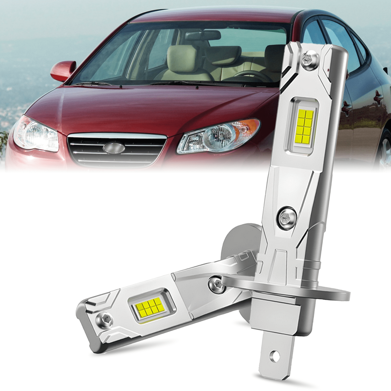 High Beam Headlight Bulb - Compatible with 2001 - 2013 Hyundai Elantra ...