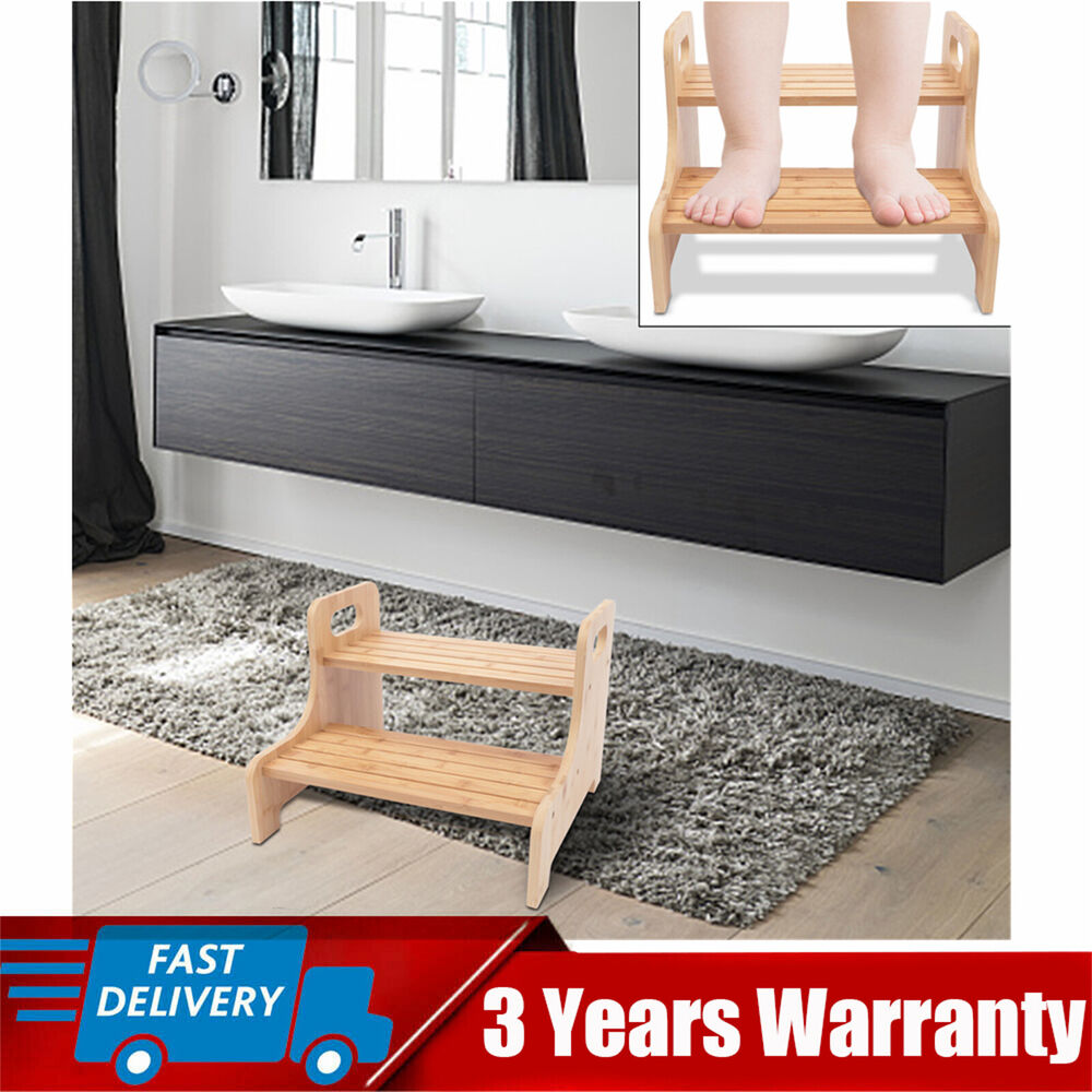 High Beds Bed Steps For Elderly/ Child Two Step Stool Stair Ladder Bath