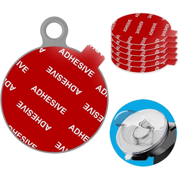 Very High Bond Sticky Adhesive, 6 Pack Dashboard Pad Mounting Disk Adhesive Replacement Kit, Double-Sided Stickers for Suction Cup Dashboard Phone Holder & Windshield Car Mount