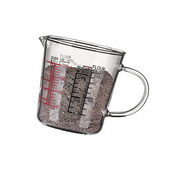 High Boron Glass Measuring Cup With Accurate Scale Home Baking Essential Equipments Ideal For Liquid And Dry Ingredient
